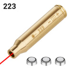 Red Dot Laser Brass Boresighter CAL .223/5.56/9mm/308/7.62/.45/30-06 Cartridge Boresight for Rifle Scope Hunting Gun Accessories