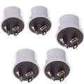 2-Pin 12V 40A Flasher Relay Universal Electronic Blinker for Cars Motorcycles Vans - Fixes Fast/No Flash Issues (2/5Pcs)