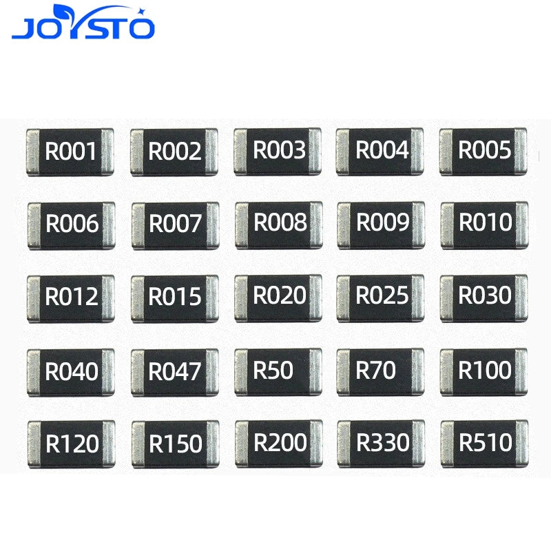 20PCS SMD Alloy Sampling Resistor 2512 2W 1% Detection Current High-Power Resistor 0.005R 1mR 0.05R R050 0.0002R 0.5MR
