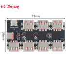 1-10Pc USBHUB USB2.0 7 4-port Controller Expansion Module USB 2.0 to 4 Channel Way Splitter USB-HUB Type-C Extender Board 40MB/S