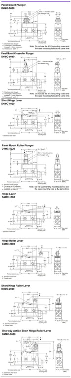 Authentic New Omron D4MC-1000 2000 2020 5000 5020-N 5040-N High Utility Enclosed Limit Switch 10A 250V
