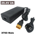 SJT60E 24V Li Ion Charger 7S 24 V Volt 29.4V 2A 24V2A Lithium Lipo 18650 Battery Charger DC XT60 Port