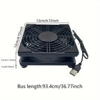 120x120x25mm 5V USB Power Cooling Case Fan For Receiver DVR Xbox TV Box Router