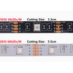 DC 5V 5050 RGB Strip LED Light Battery Powed Waterproof Ribbon Tape Stable Led Strips Indoor Outdoor Decoration Remote Control