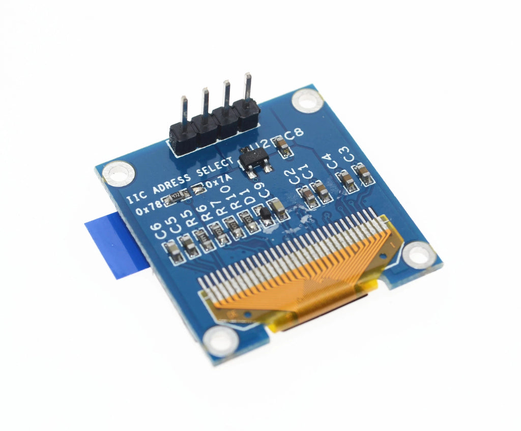 0.96 inch OLED IIC Serial White Display Module 128X64 I2C SSD1306 12864 LCD Screen Board GND VCC SCL SDA 0.96" for Arduino Black