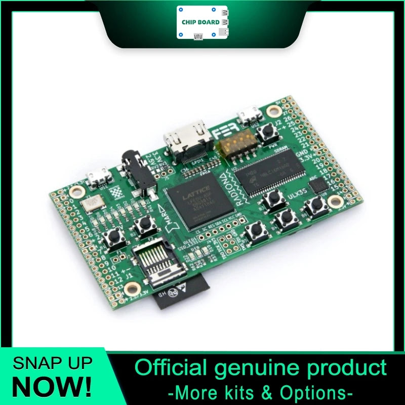 Crowdsupply ULX3S FPGA Development Board with Lattice ECP5, Open Hardware Platform with WiFi, OLED Screen and SD Card