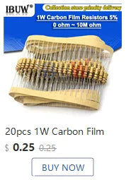 150PCS 300PCS 1/4W 1/2W 1W 2W 3W Resistance 1% Metal Film Resistor Assortment Kit Set 30Kinds Each 5/10PCS 1~750 1K~820K Ohm