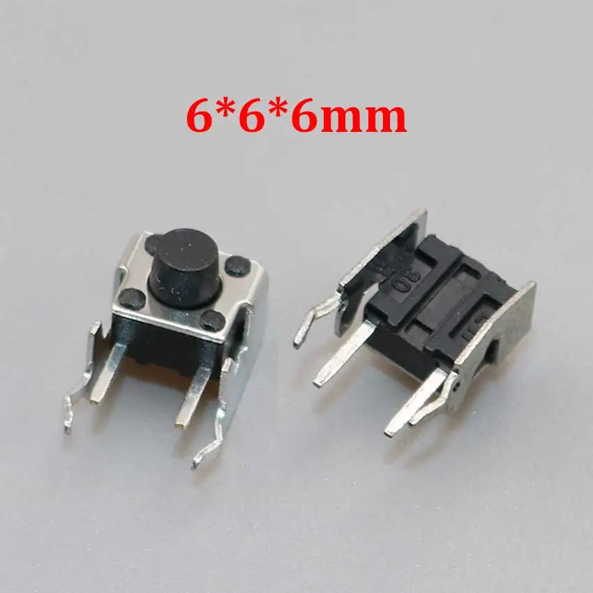 20/50/100pcs 6x6 PCB Momentary Mini Micro Tactile Tact Push Button 4-Pin Self-reset Switch 6*6*4.3/5/6/7/8/9/10/11/12/13/14/15mm