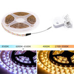 5V USB LED Strip Light Battery Power SMD 2835 3528 60LED 1m 2m 5m White Warm Red Blue Green Ribbon Cabinet Lights Night DC5V
