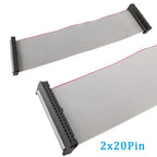 1Pcs 2.54mm Pitch JTAG ISP Gray Flat Ribbon Data Cable FC-6/8/10/12/14/16/18/20/24/26/30/34/40/50 Pin FOR DC3 F/F IDC Box Header