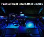 6/10/14/18 in 1 Led Car Ambient Lights RGB 213 64 Color Acrylic Strips Symphony Streamer Interior Atmosphere Lamp Control By App