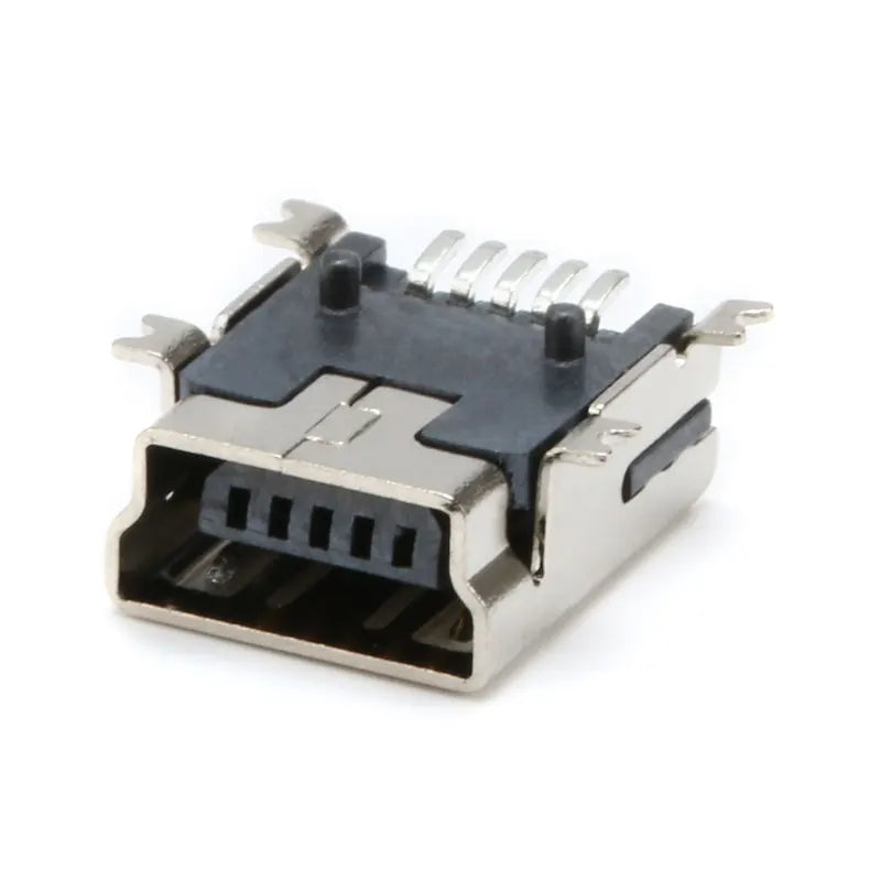 10Pcs Mini USB 5 Pin Female SMD Mini B Socket Connector Plug For Mobile Phone Charging