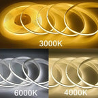 220V Flexible Tape Lights Dimmable COB LED Strip Light Smart IC No Need Driver High Bright 240LEDs/m Linear Lighting RA95