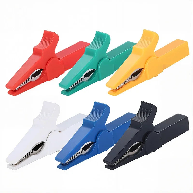 4mm Multimeter Pen Cable Probes Alligator Clip 55mm Battery Test Crocodile Clamp Connector for Banana Plug Alligator Clip 6pcs