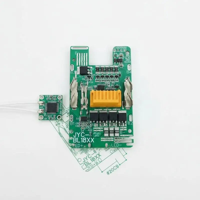 Compact BMS Circuit with Balance Charger for Custom 18V Li-ion Battery Cases