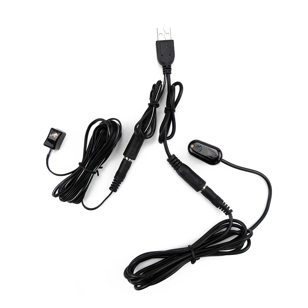 IR Blaster Infrared Remote Control Repeater Enhanced Signal Emitter & Receiver for IR Cable Control Extender