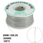 0.58mm Wire OD 200M 250M Electrical Wire Wrapping Wire Tin Plated Copper Wire PCB Solder Cable P/N DM-30-1000 30 AWG for Laptop