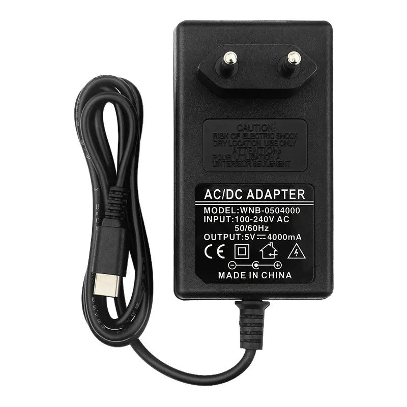 5V 4A Power Supply for Orange Pi 5 Plus / 5B / 5 20W USB Type C Power Adapter for OPI 5 Raspberry Pi 4B Jetson Nano 2GB Charger