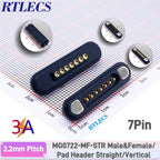 Universal Magnetic Pogo Pin Connector Set Male Female 5-9 Pins for RC Drone Car LED Strip 5-24VDC DIY Compatible with JR JST SM