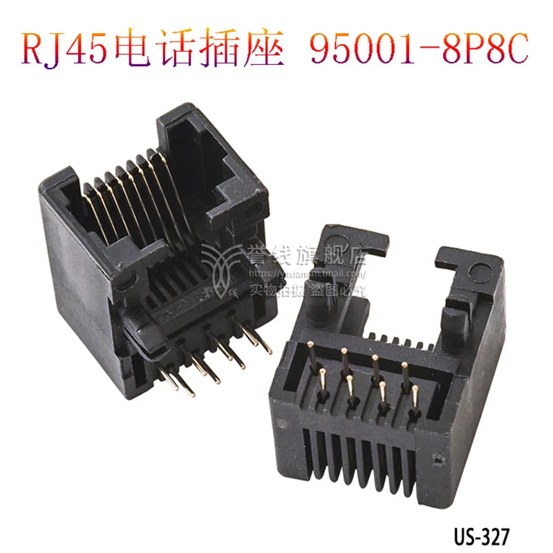 10PCS Telephone Socket Connector RJ11 RJ12 RJ45 Telephone Wifi Female Socket 2pin 4pin 6pin 8pin 4P4C 6P6C 6P4C 8P8C RJ45 Jack