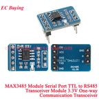 10Pcs/1pc MAX3485 MAX485 SP3485 Unidirectional MAX13487 Bidirectional Module TTL to RS485 Communication Transceiver 3.3V 5V
