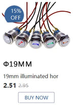1pc 16mm 19mm 22mm Waterproof Metal Latching Emergency STOP Mushroom Push Button Switch Button Switch Knob Rotary Switch