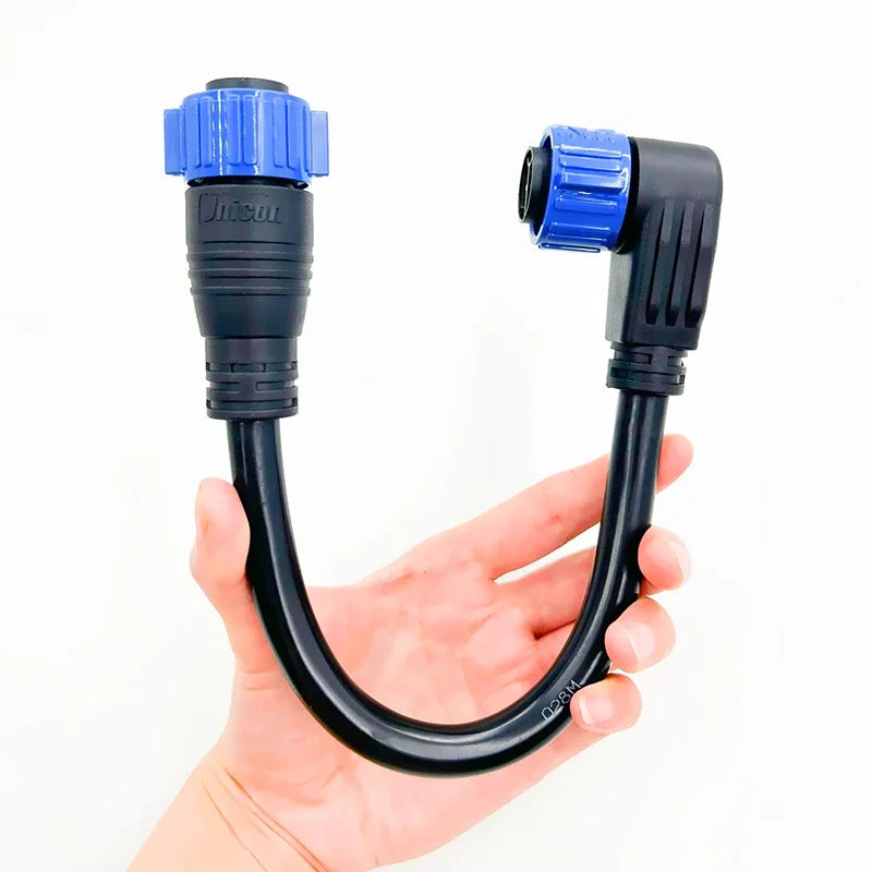 50A M25 Self-locking Waterproof Plug Cable IP67 2 3 Pin Power Charging Connector Large Current Male Female Aviation Plug Socket