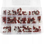 180PCS-15Value 400V 630V CBB Polypropylene Film Capacitor KIT, For DIY Electronics, Power Supply, Audio Equipment Universal 