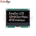 12864 IIC 4P LCD Module 128X64 I2C ST7567S COG Graphic Display Screen Board LCM Panel 128x64 Dot Matrix Screen for