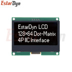 12864 IIC 4P LCD Module 128X64 I2C ST7567S COG Graphic Display Screen Board LCM Panel 128x64 Dot Matrix Screen for