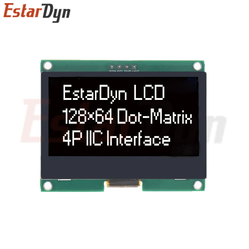 12864 IIC 4P LCD Module 128X64 I2C ST7567S COG Graphic Display Screen Board LCM Panel 128x64 Dot Matrix Screen for
