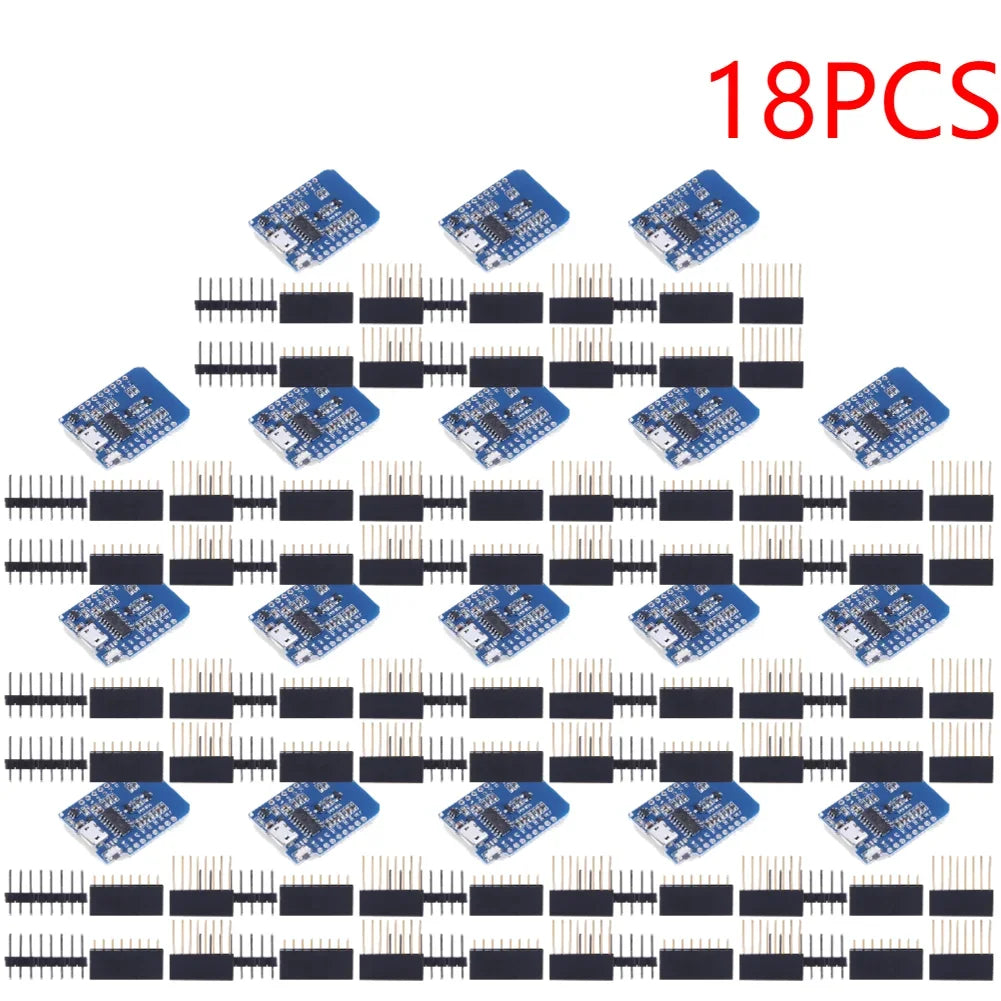 1-20PCS ESP8266 D1 Mini WIFI Development Board ESP-12F CH340G CH340 V2 Usb Wemos D1 Mini Nodemcu Lua Iot Board 3.3V Met Pins
