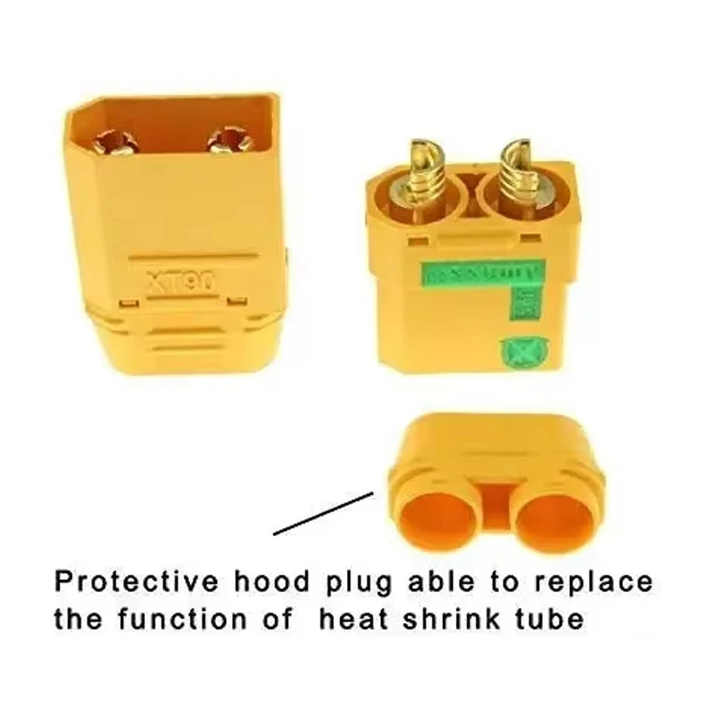 10 Pairs Amass XT90S XT90-S XT90 Connector Anti-Spark Male Female Connector for Battery, ESC and Charger Lead