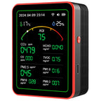 Home Air Quality Monitor Tuya WiFi 15 in 1 TFT Display Portable AQI PM0.3 PM1.0 PM2.5 PM10 CO CO2 TVOC HCHC Tester APP Co 이산화탄소