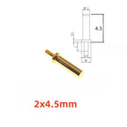 50 PCS Pogo Pin Female Contact Pad Through Holes PCB Male Header Flange Target Connector to Mate Spring Load PogoPin