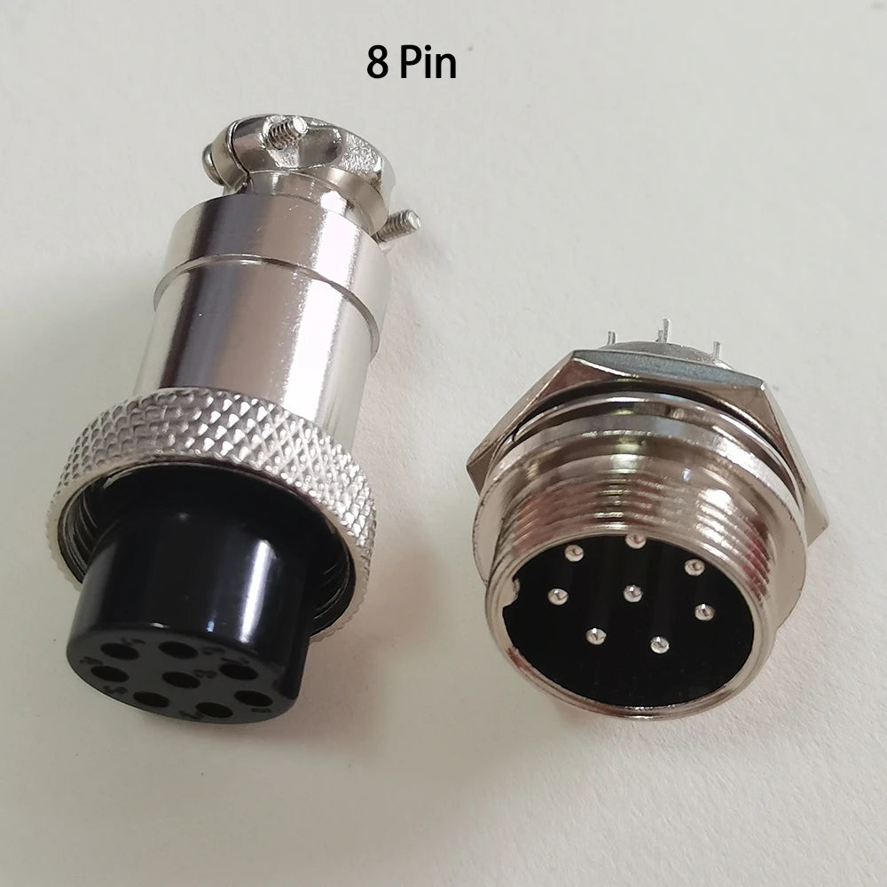1 Set GX20 15x43mm 19mm M19 2 3 4 5 6 7 8 9 10 12 Pin Male Female Docking Aviation Plug Waterproof Circular GX Aviator Connector