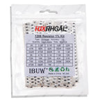 0603 SMD Resistor Kit Assorted Kit 1ohm-1M ohm 1% 33valuesX 20PCS=660PCS Sample Kit 0805 1206 1210 0402