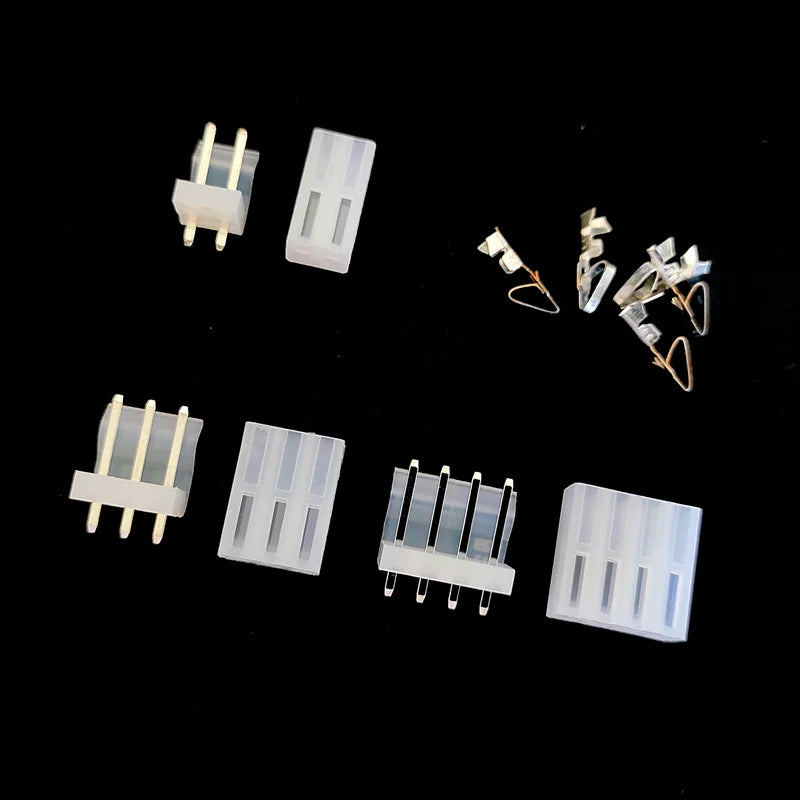 10Pcs CH 3.96mm Pitch Connector - 2/3/4/5/6/8 Pin Male Pin Header & Female Housing (Straight & Right Angle)