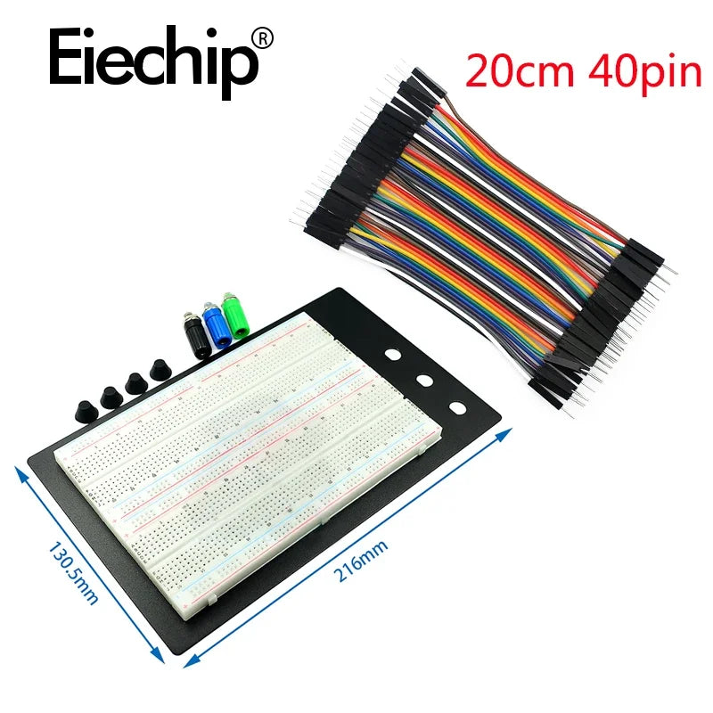 Dupont Wire Kit Breadboard ZY-204 Solderless Breadboard Protoboard Cable Breadboard Set Male To Male Dupont Line Cable DIY KIT