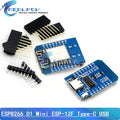 D1 Mini TYPE-C / MICRO ESP8266 ESP-12F CH340G V2 USB D1 Mini WIFI Development Board D1 Mini NodeMCU Lua IOT Board 3.3V With Pins
