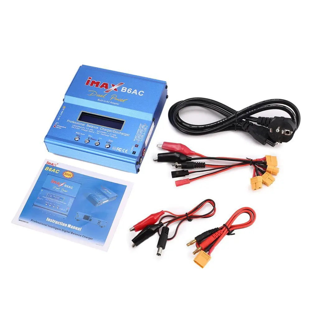 For iMAX B6AC 80W Battery Charger Lipo NiMh Li-ion Ni-Cd Digital RC IMAX B6 Lipro Digital Balance Charger Discharger Wholesale