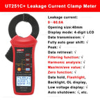 UNI-T UT251A UT251B+ UT251+ UT251C PLUS Current Leakage Clamp Meter Pliers Ammeter Professional AC Current Leak Tester