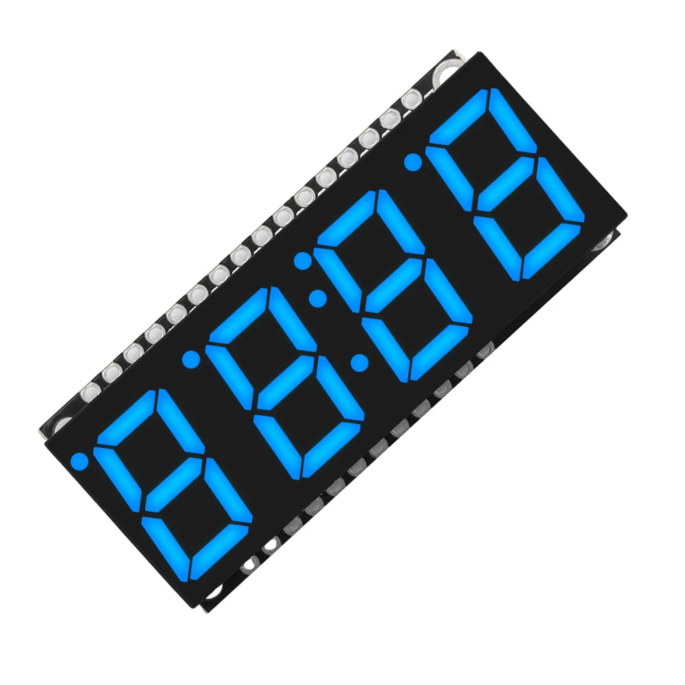 4 Bits Digital LED Display Module DIY Clock Electronic Kits 7 Segment 0.56 inch Time Clock Indicator with HT16K33 Driver Board