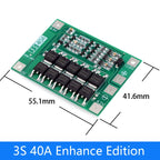 3S 4S 40A 60A Li-ion Lithium Battery Charger Protection Board 18650 BMS For Drill Motor 11.1V 12.6V 14.8V 16.8V Enhance Balance