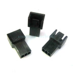 5/10Sets 2540 3+1P KF2510 3P Male Female Connector Housing 4Pin 2.54mm Pitch Black with Metal Terminal Pins