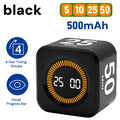 Rotating Pomodoro Timer Preset, Desk Productivity Flip Timer, ADHD Tool Cube Countdown Stopwatch for Study, School, Kitchen Work