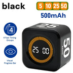 Rotating Pomodoro Timer Preset, Desk Productivity Flip Timer, ADHD Tool Cube Countdown Stopwatch for Study, School, Kitchen Work