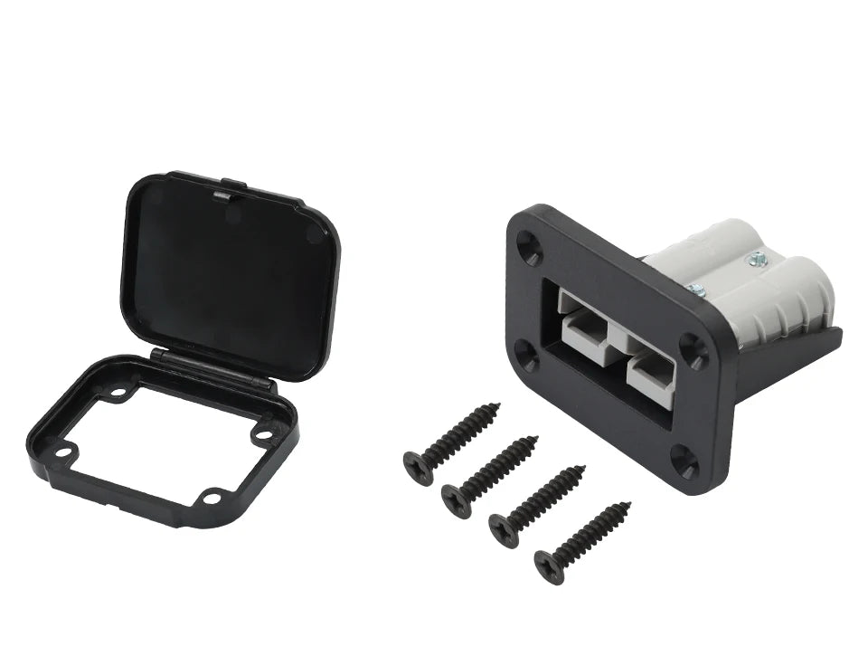 OMCH 1/2/5PCS 50A/120A/175A For Double Pole Plug Connector with Mount Bracket Panel Cover For Boat Truck Cable Connectors Plug