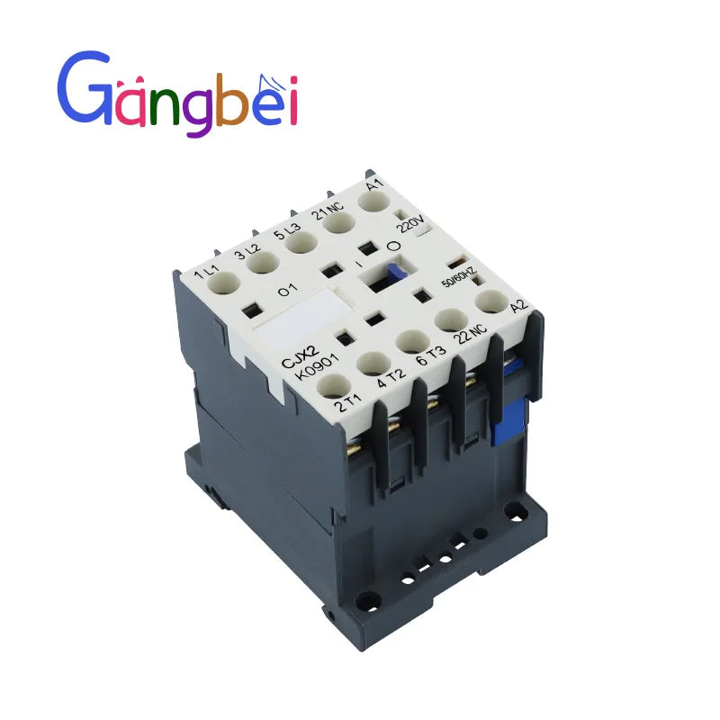 Mini AC Contactor, CJX2-K0910, K0901, K1210, K1201, K1610, 3main 1NO/3main 1NC Coil Voltage,230V, 50Hz,60Hz,9A,12A,16A 110V,24V