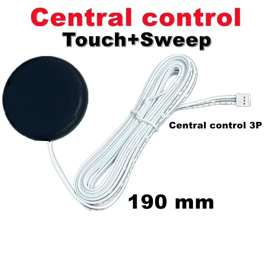 LED Light Switch Control Wireless Touch Sensor Penetrable 25mm Wood Panel 12V 24V 60W Hand Sweep Control Dimmable Touch Dimmer